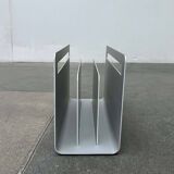 Minimalist aluminium magazine rack by Norman Foster for Helit, Germany, 1990s.
