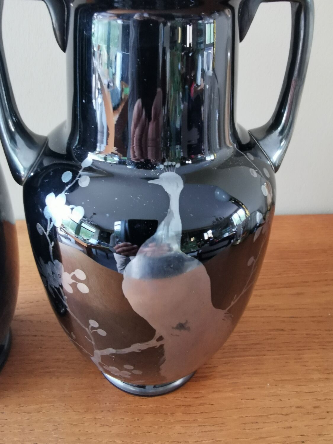 Pair of art deco vases signed Hem Michel Herman