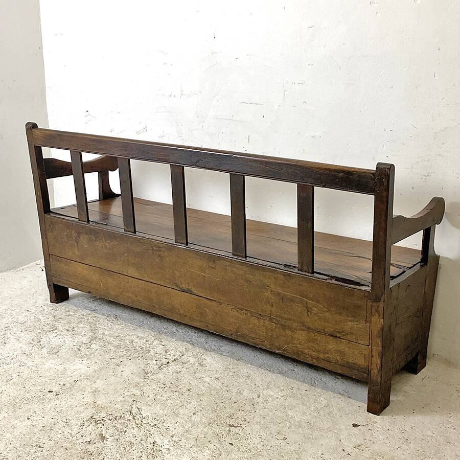 Solid oak monastery chest