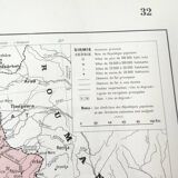 Old map of Yugoslavia and Albania 43x43cm from 1950