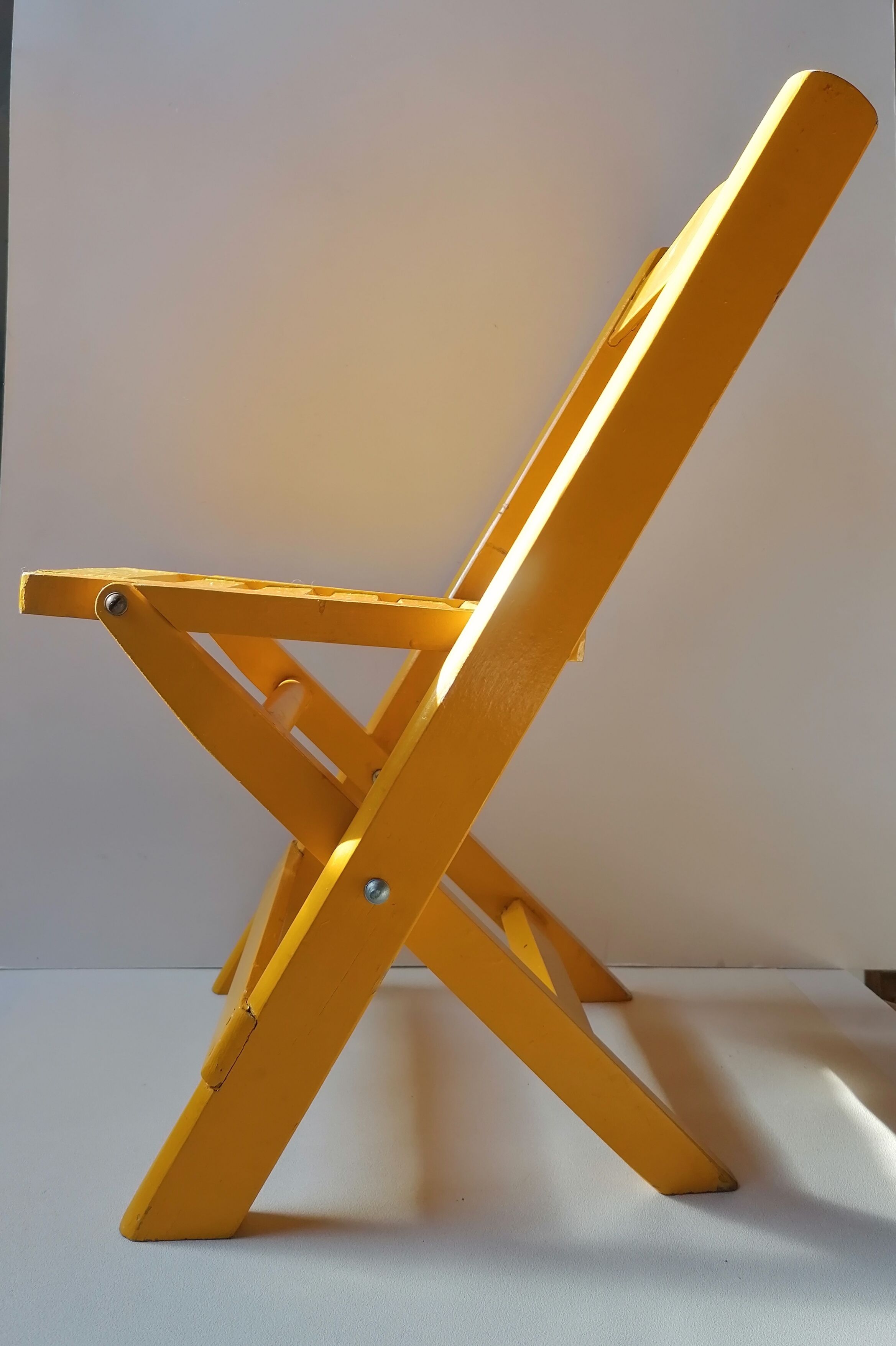 Children's folding wooden chair