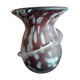 LAMARTINE - White speckled glass, colorless scroll chocolate