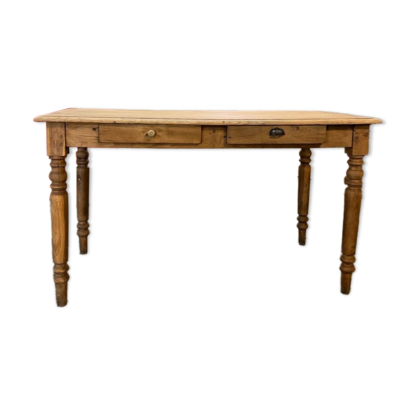 Table de ferme en chêne pied tournés