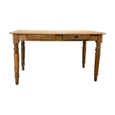 Table de ferme en chêne pied tournés