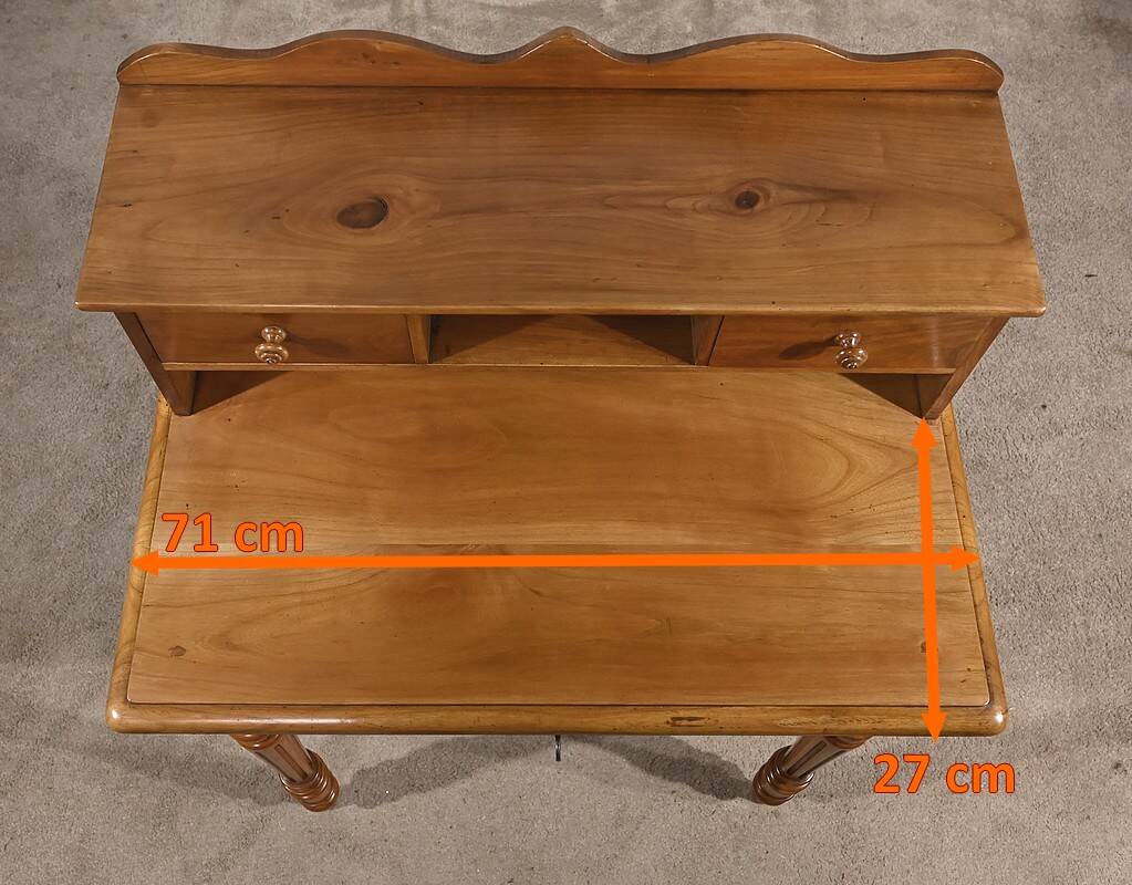 Small Tiered Desk in Blond Cherry, Louis Philippe style – Late 19th century