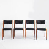 Set of 4 Scandinavian style chairs, France, 1960s