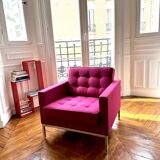 Florence Knoll fabric armchair