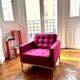 Fauteuil Florence Knoll en tissu