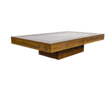 Roméo Rega Coffee Table, Pine Scales, Vintage 1970 Design