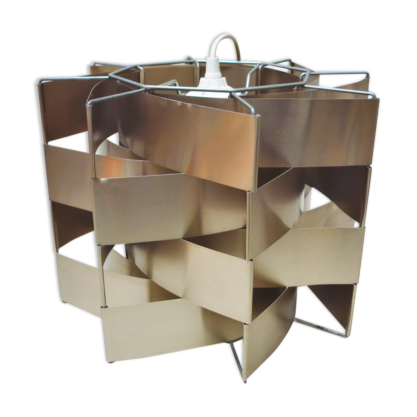 Copper hanging lamp by Max Sauze 70