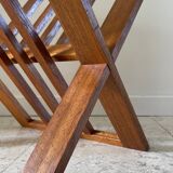 Vintage geometric magazine rack