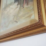 Paintings, oil on canvas, Moretti, 1970, set of 3