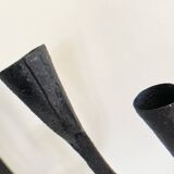 Wrought iron candlesticks