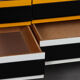 Yellow and black chest of drawers, model U-453, by Jiri Jiroutek, 1960