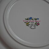 12 old St Amand flat plates 1713