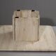 Low design side table in travertine, 1970s