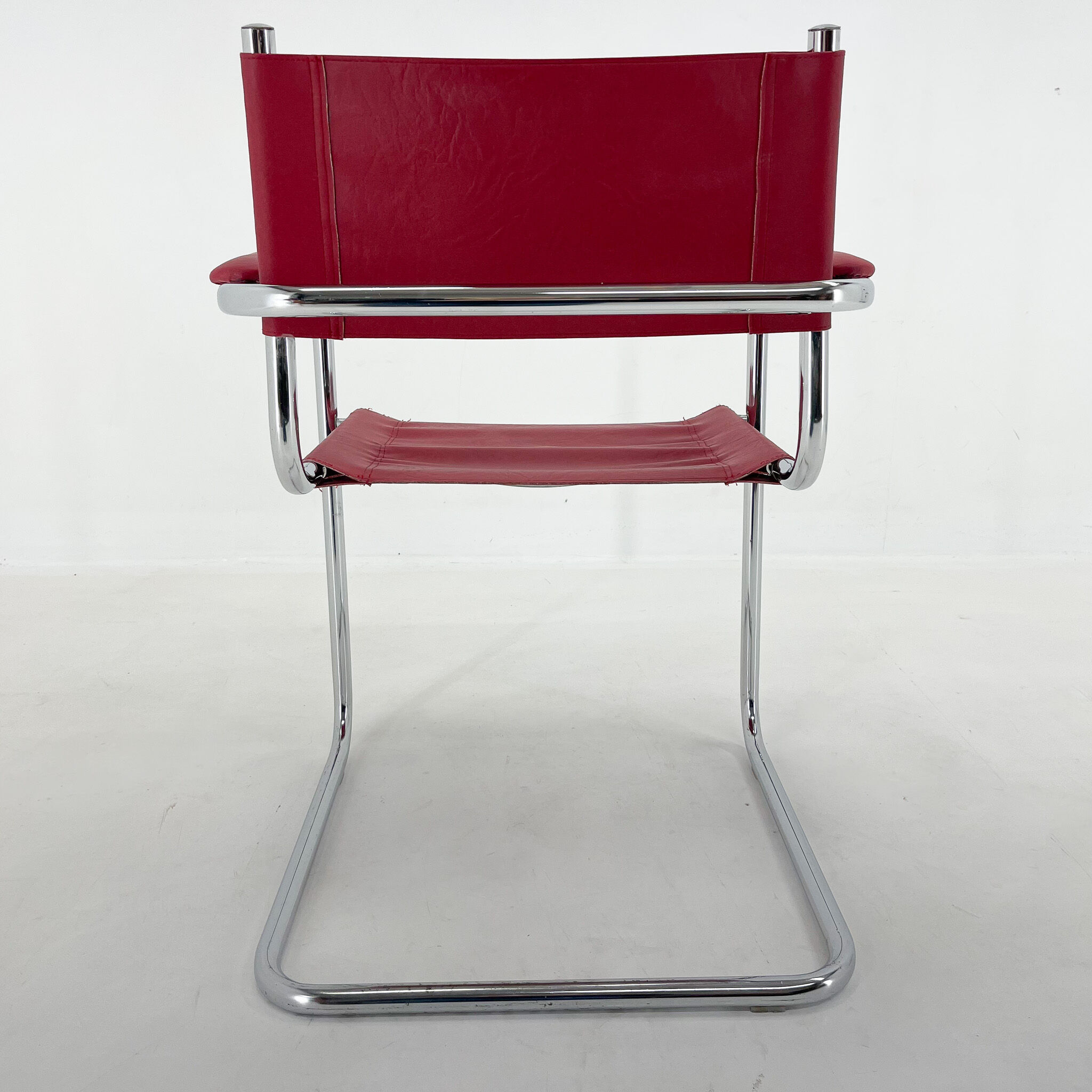 Mid-centrury chrome  tubular chair, 1970's