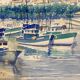 Aquarelle Marine Vintage Port de Saint-Jean-de-Luz