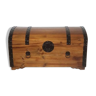 Wooden chest on rounded top
