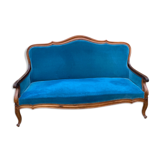 Louis XV blue bench 1900