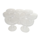 Set of eight champagne glasses