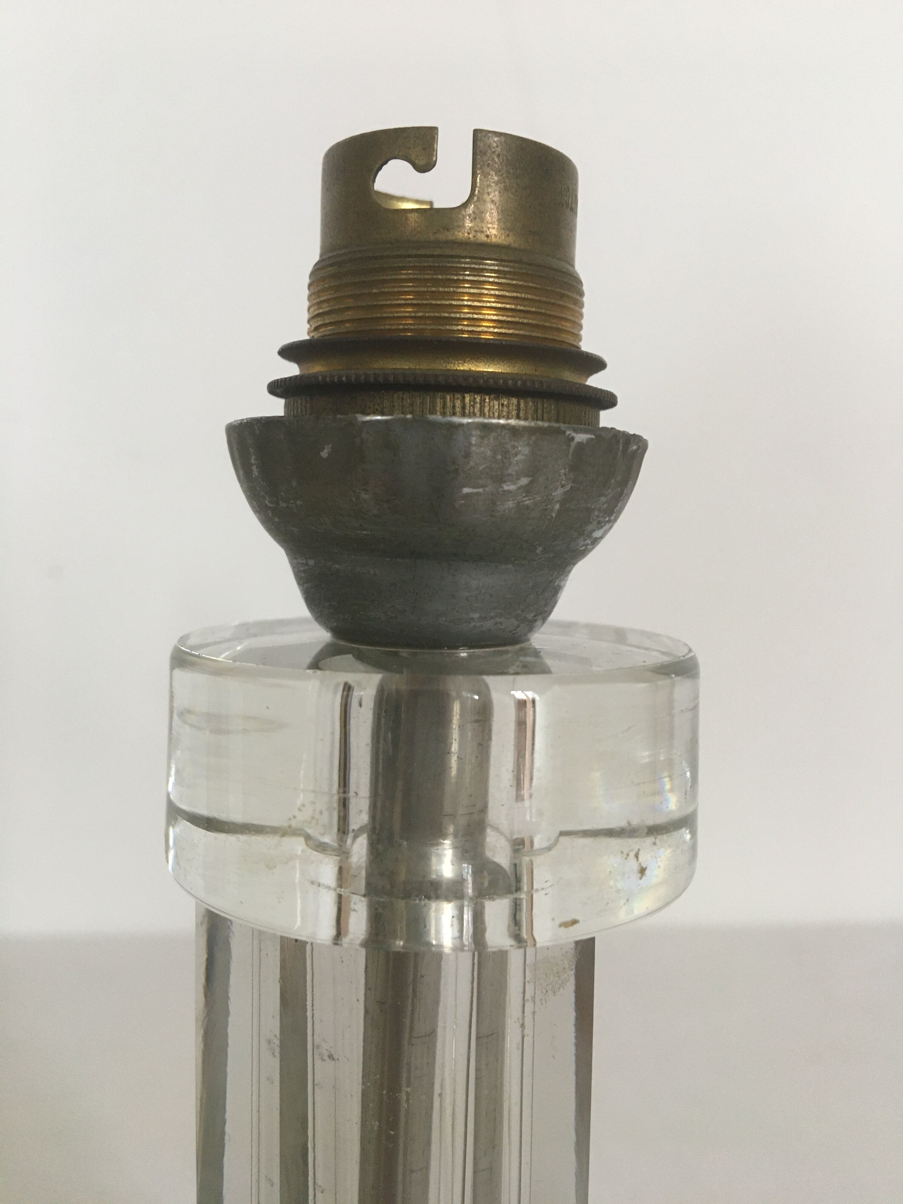 Modernist glass lamp foot 1930-40