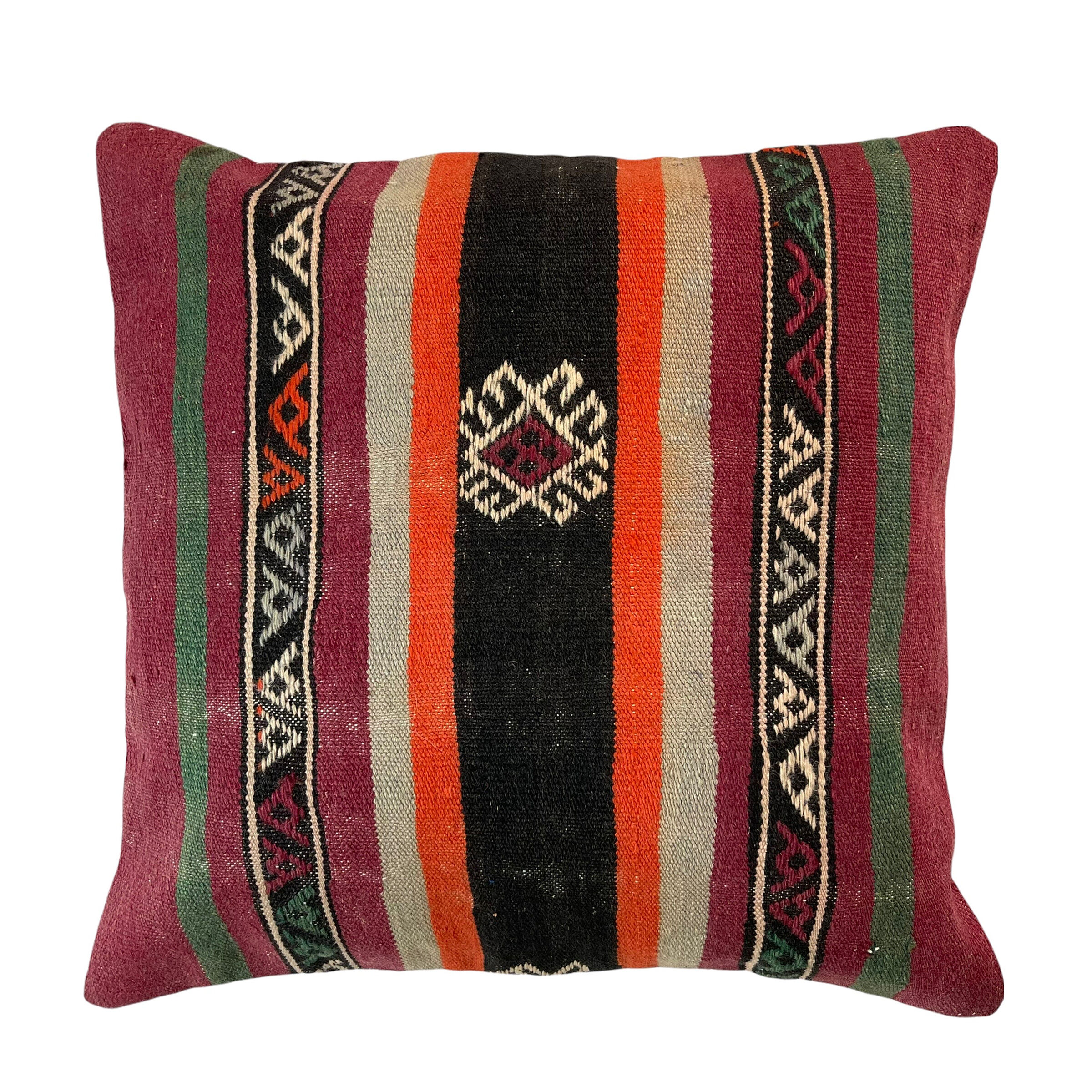 Housse de coussin turque kilim vintage, 60x60 cm