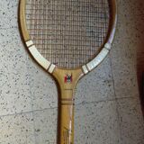 Old wooden tennis rackets
