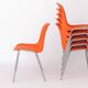 12 Stacking Chairs Vintage 1970s, Germany