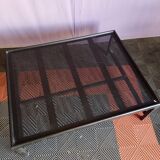 Large industrial metal coffee table