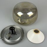 60s 70s ceiling lamp Plafoniere Flush Mount Böhmer Leuchten Germany Glass