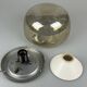 60s 70s ceiling lamp Plafoniere Flush Mount Böhmer Leuchten Germany Glass