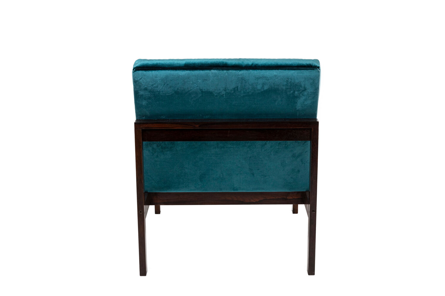France & Søn, Danish rosewood and blue velvet heater, 1962