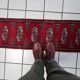 Handmade vintage Uzbek Bukhara rug 32cm x 120cm, 1960s