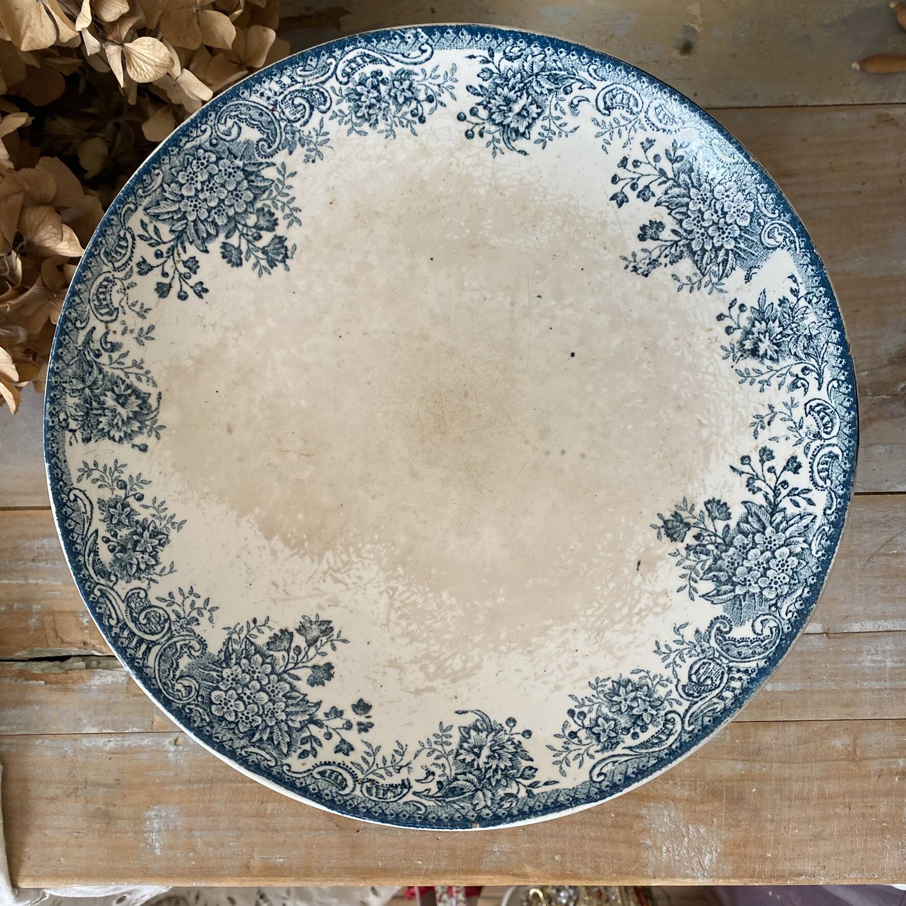 Compote dish, footed bowl in Printania ironstone.