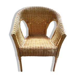 fauteuil en rotin et