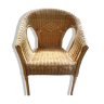Armchair in rattan and bamboo 1970