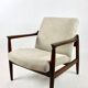 Fauteuil beige, années 1970