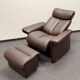 Magic-Ekornes Stressless Chair with Ottoman -Brown Leather