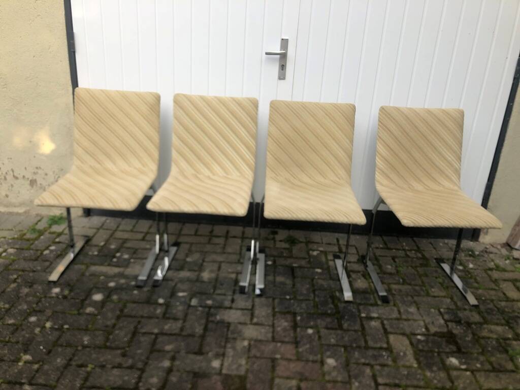 4 Giovanni Offredi chairs for SAPORITI