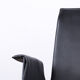 Fauteuil Danois en Cuir et Acier chromé, modèle FK 6725 ou « Tulip chair » par Preben Fabricius .