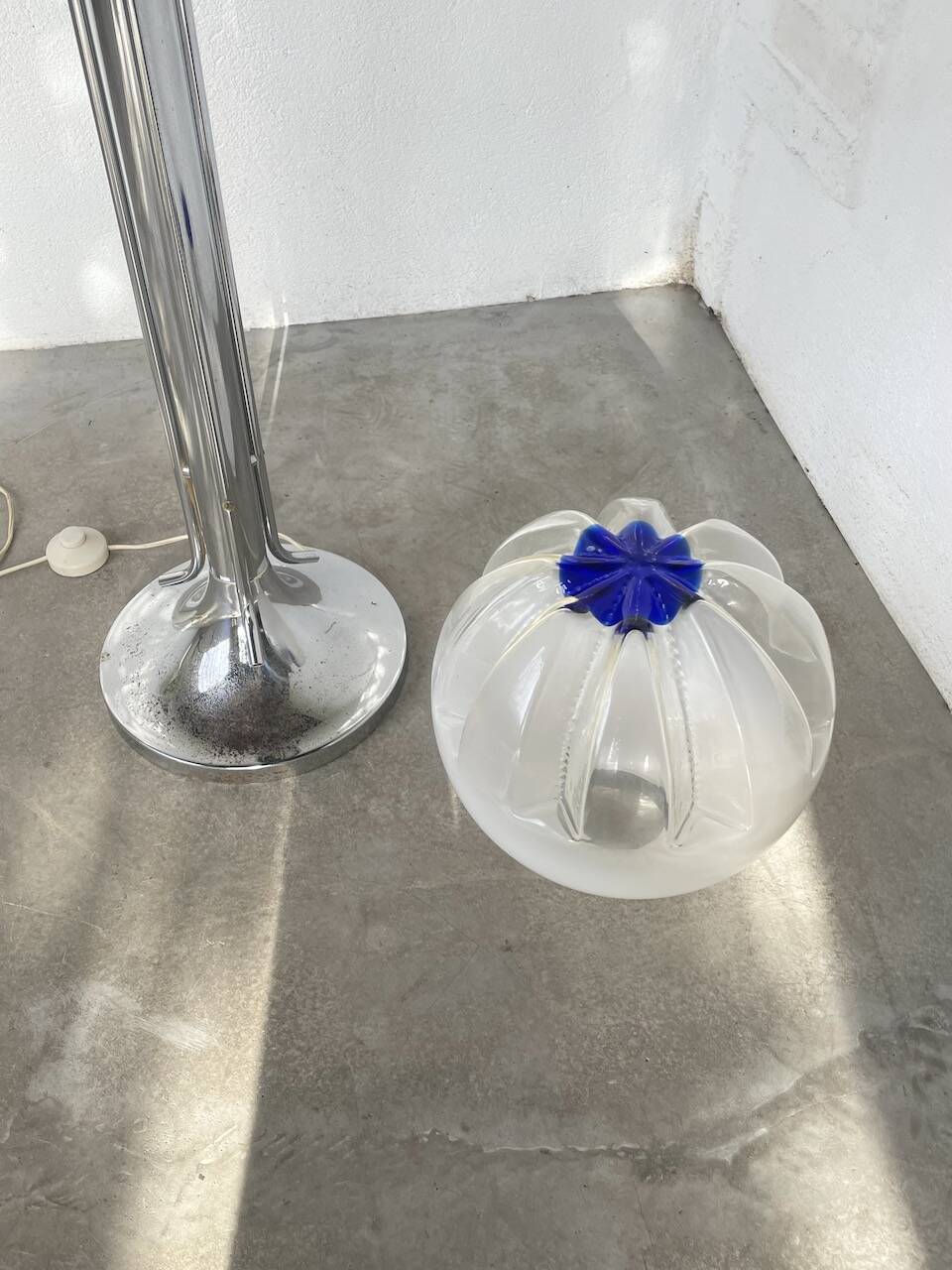 Mazzega floor lamp 1970 Murano glass