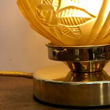 Lamp to lay vintage globe art deco pink patterns