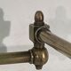 Brass and opaline art deco swing swivel wall lamp