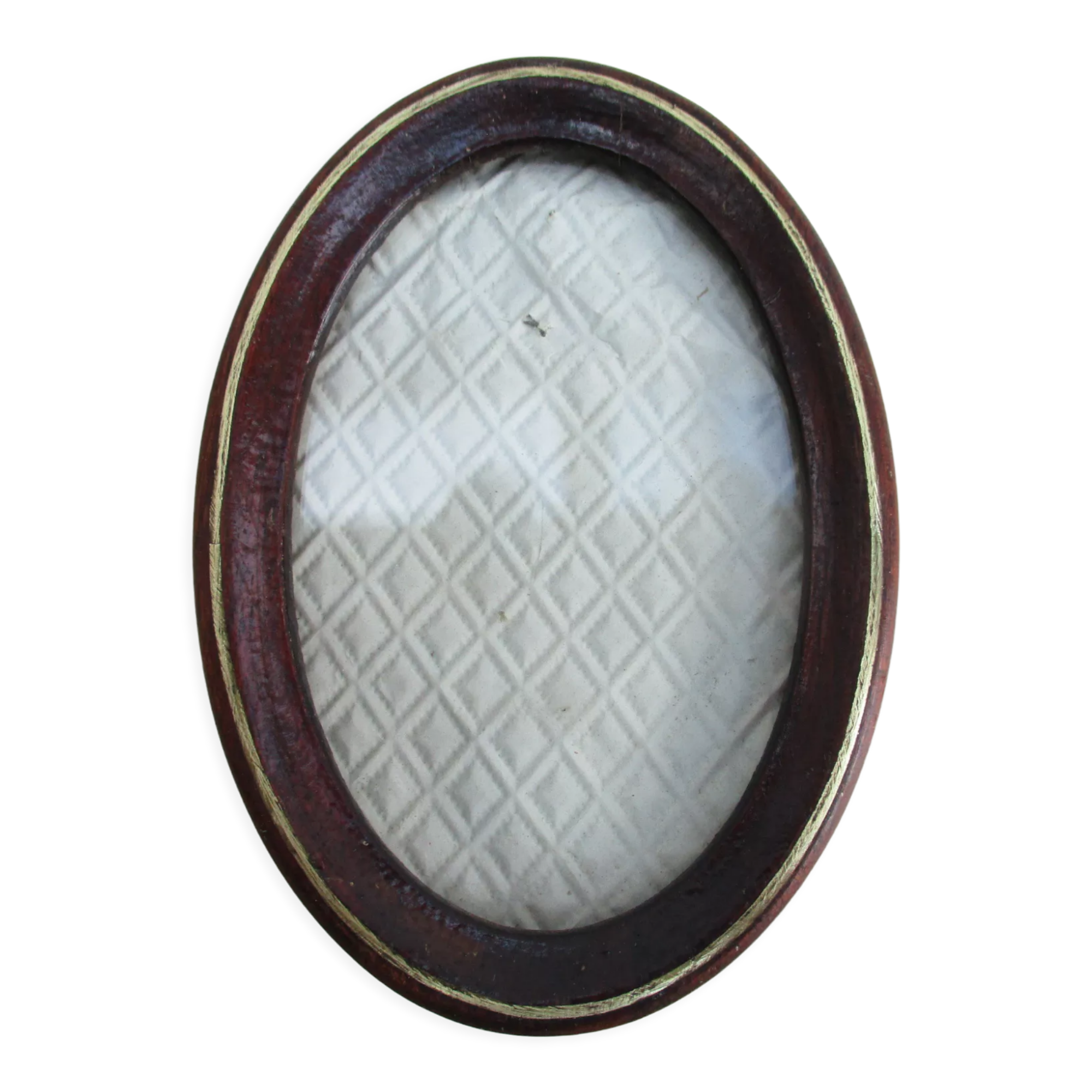 Old oval wall photo frame