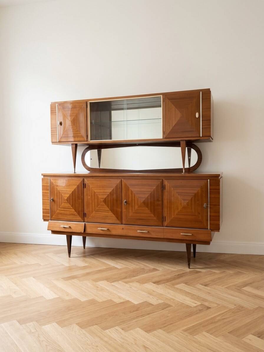 1950s Retro Wooden Sideboard