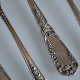 12 silver-plated oyster forks sfam goldsmith