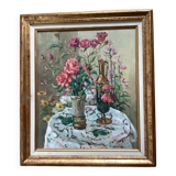 Oil painting on canvas, signed, dimensions: height - 70 cm - width - 60 cm