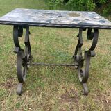 Wrought iron coffee table