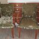 Paire de fauteuils bridge verts